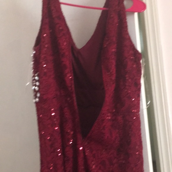 LA Scala Burgundy Dress - Picture 4 of 5